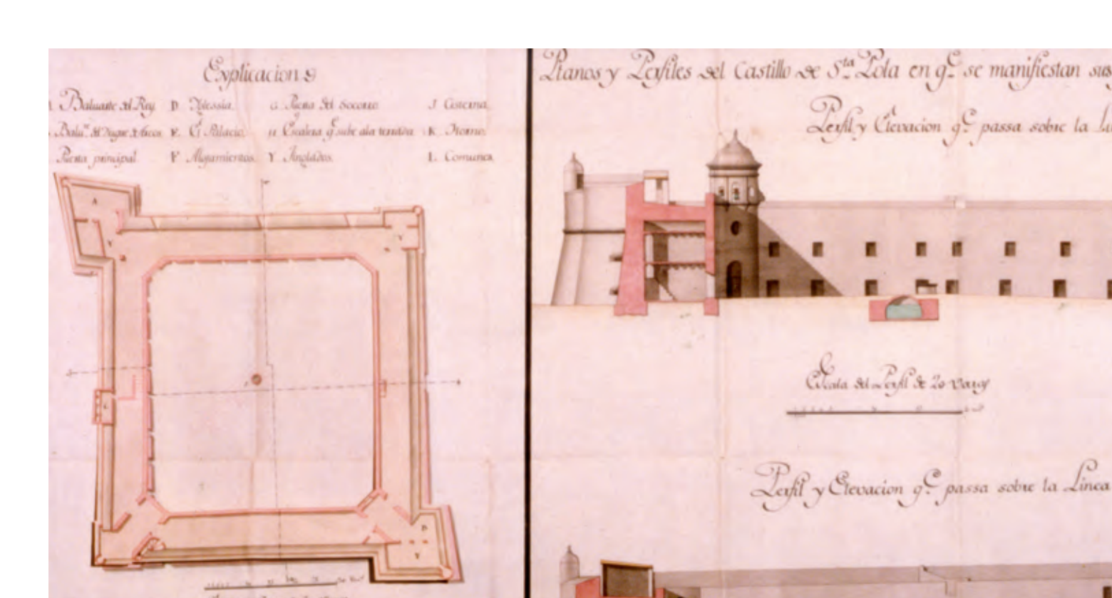 Plano del castillo de Santa Pola, 1778 Plano del castillo de Santa Pola, 1778